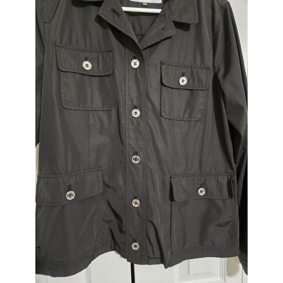 Calvin klein small women's black button up summer jacket - Picture 3 of 9